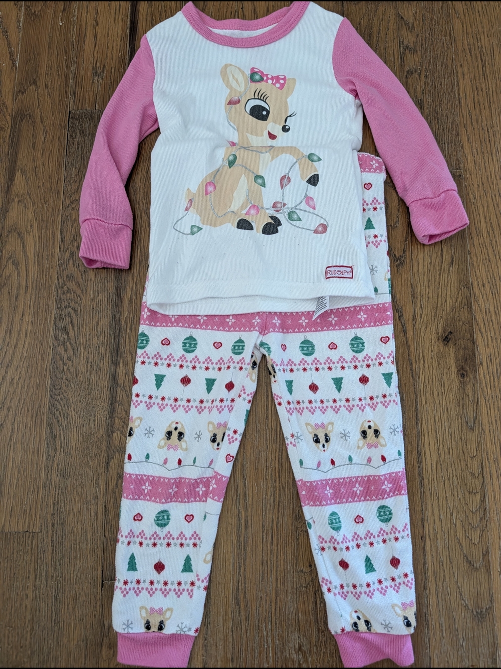 Rudolf The Red Nosed Reindeer Clara Pajamas 2T